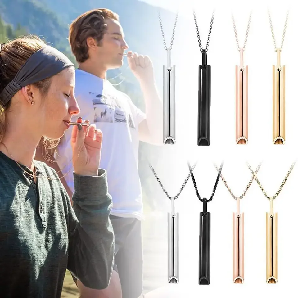 Vaping Goods - Collana con fischietto in acciaio inossidabile