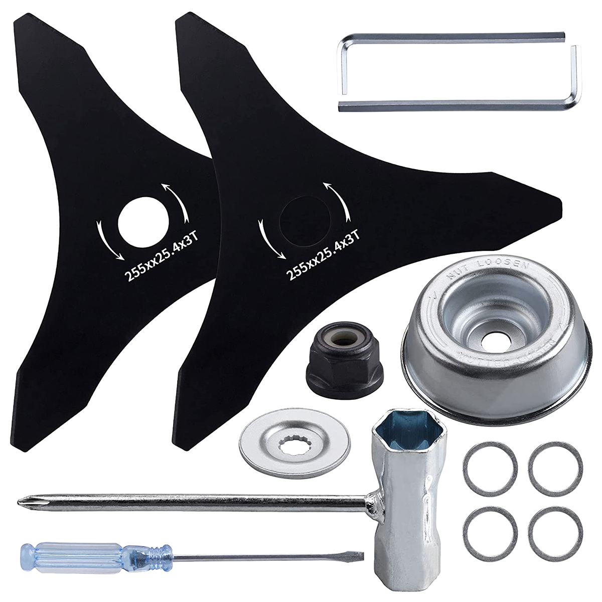 Dry Herb Vaping Accessories - Lama per decespugliatore a 3 denti,