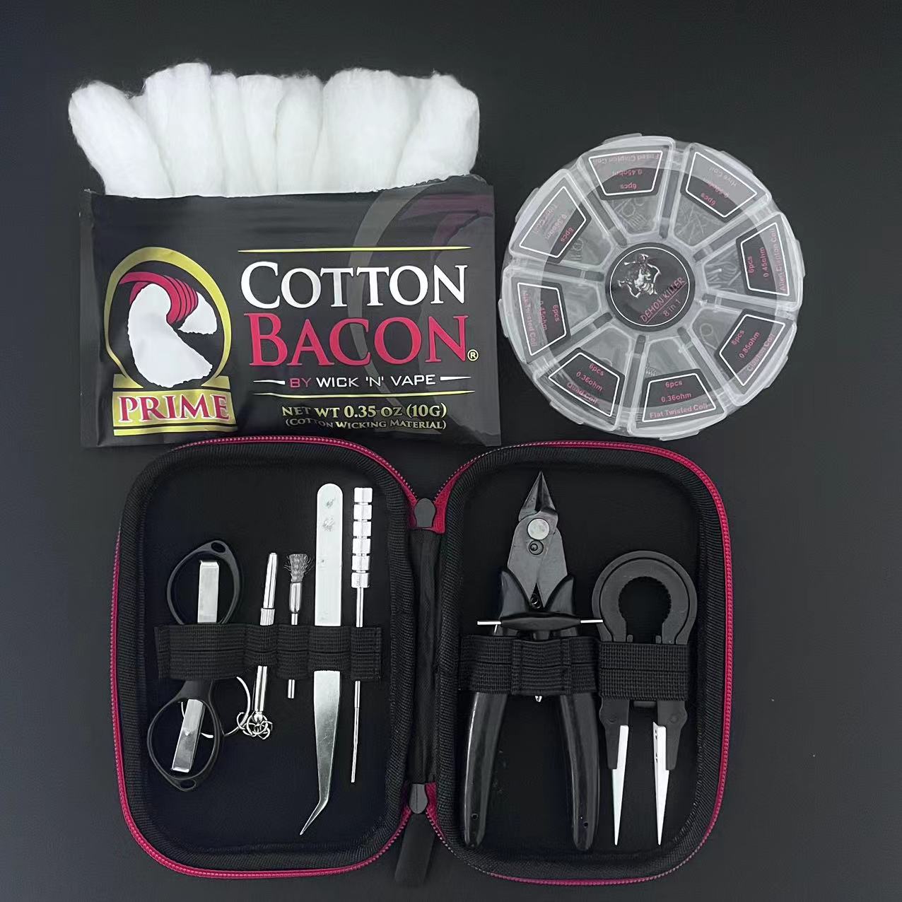 Clapton Wire Pre Built - Kit di attrezzi Borsa Pinzette in