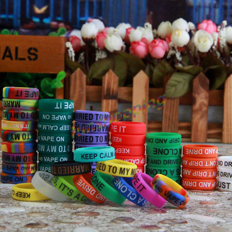 Vape Band Silicone - 10 pz/lotto anello antiscivolo multicolore anello
