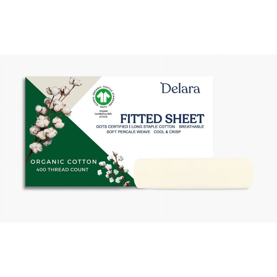 Cotton Wick Organic - Lenzuolo con Angoli in Cotone Biologico