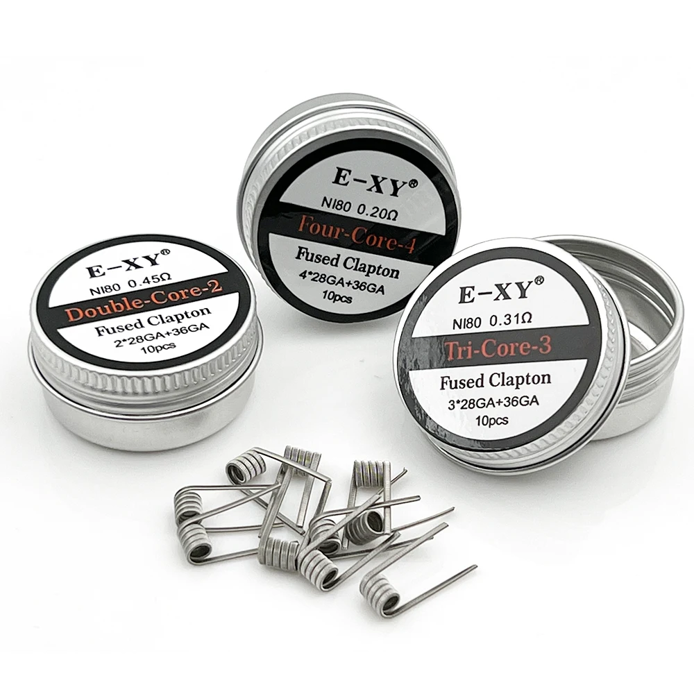 Coil Building Kit - 10 pz/scatola Ni80 Bobina Pre Costruita