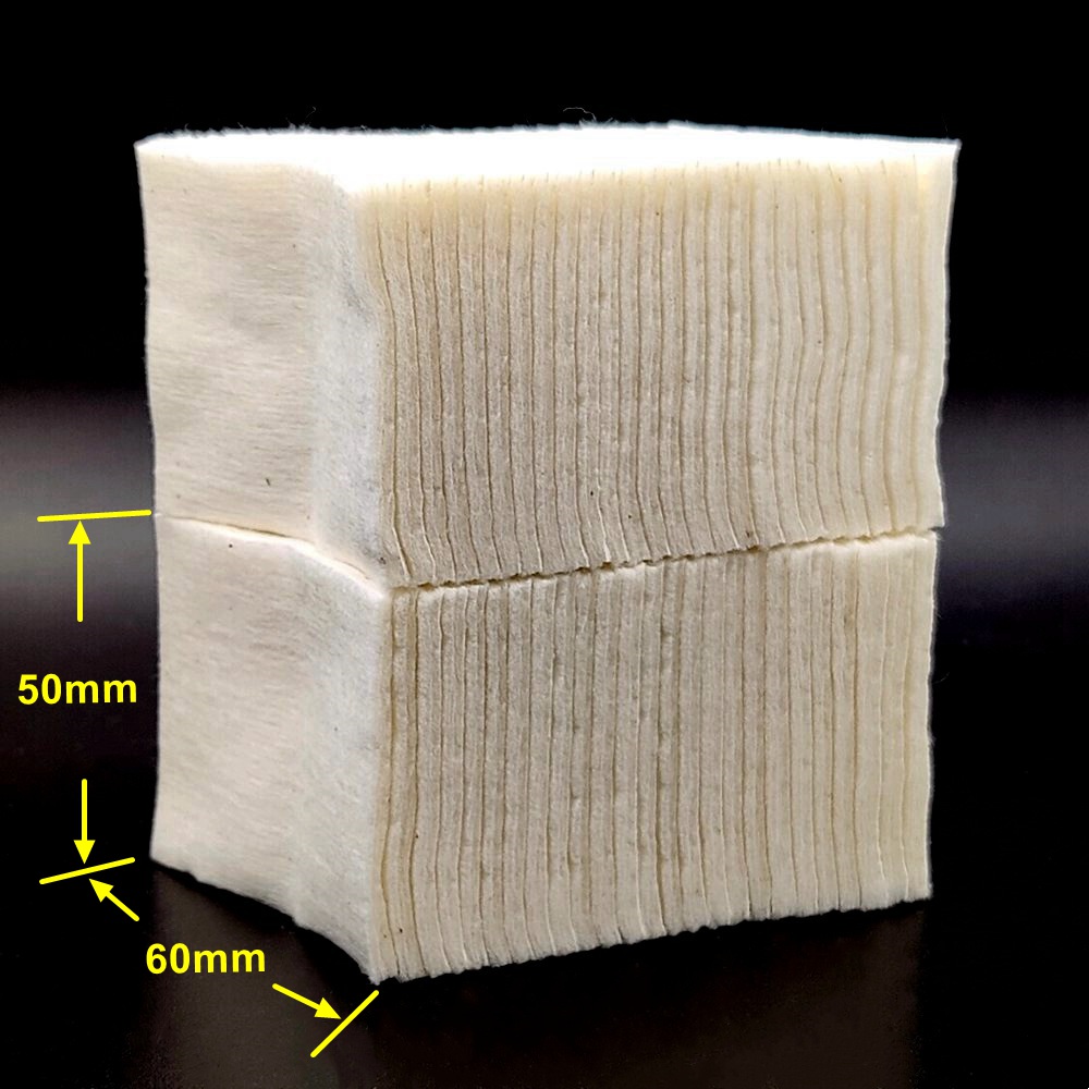 Cotton Wick Organic - 300/100/50PCS Organico 100% Cotone 50x60mm di