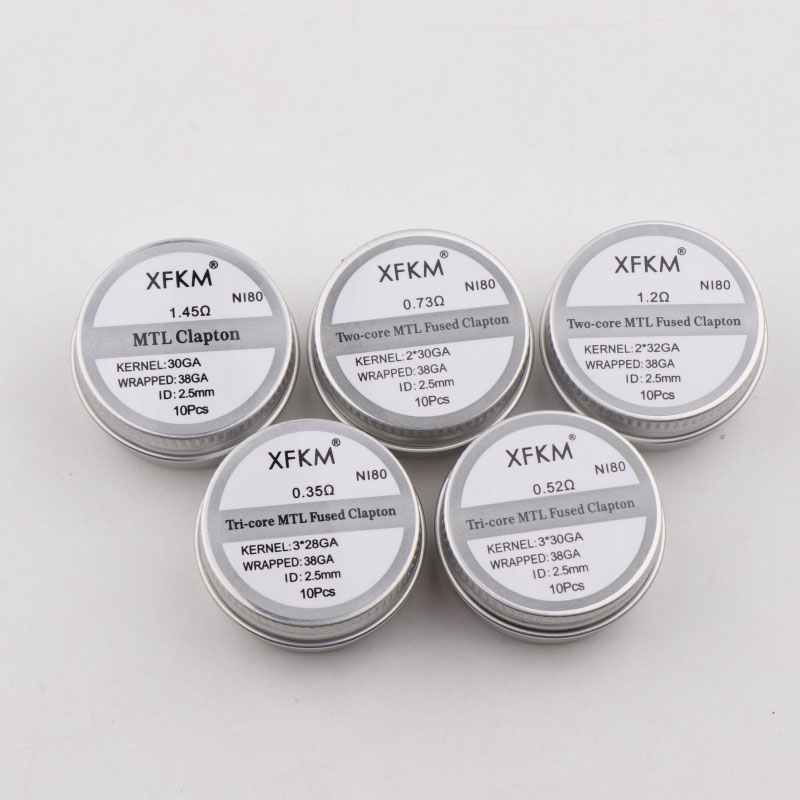 Nuovo XFKM 10 pz/scatola NI80/ - Clapton Wire Pre Built recensione e prezzo